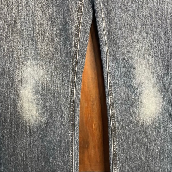 Gloria Vanderbilt Women’s Blue Stretch Denim Distressed Mid Rise Bootcut Jeans 6 - Picture 6 of 11